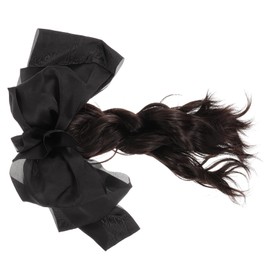 TOVINANNA Curly Hair Bun Extension Bow Effortless Volume Boost for Casual Updos for Thinning Hair and Everyday Wear Bow