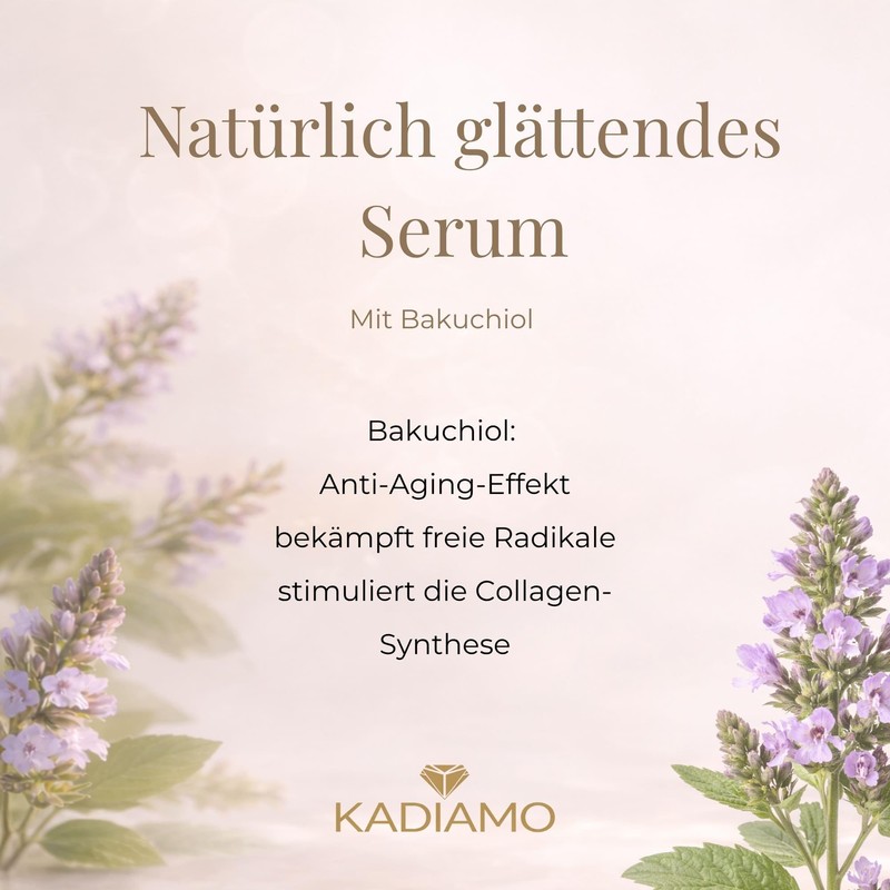 KADIAMO Bakuchiol + E Serum 30 ml, Natural Vitamin A