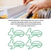 100 Pcs Rabbit Shaped Paper Clip Creative Cute Cartoon Animal