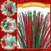 Juinte 4 Rolls Christmas Poly Mesh Ribbon Wreath 10 Inch
