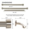 Deco Window Adjustable Curtain Rod for Windows 44 to 120