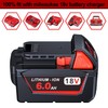 LONG FIT 2 Pack | 18 Volt Battery 6.0Ah, Compatible