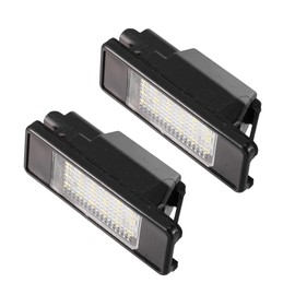 X AUTOHAUX 2pcs LED License Plate Light Car Number Lamp Accessories White Light