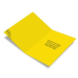 NobleWorks - 1 Funny Cartoon Card for Birthdays - Happy Bday Celebration for Grown-Ups, Humor Stationery Greeting - Chalk Outline C6393BDG