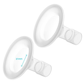 Belmikal 21mm Shields&Cushions Compatible with Medela Breast Pump- PersonalFit, Freestyle, Harmony, Maxi, Flex Lansinoh Pump-SignaturePro SmartPump Manual Replace Medela Parts Accessories Flanges