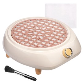 Nail Dust Collector Vacuum with Reusable Filter & Dusting Brush, Dust Collector Nails Professional, Electric Dust Suction Machine Manicure Pedicure Tool for Acrylic Nail Polishing,Salon & Home