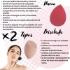 Caja de esponjas blender puff ERGONOMICA HUEVO Maquillaje Kit 4