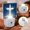 BLYKVGHQ Cross Heaven Night Light,Modern Night Lights Plug into Wall,Dusk