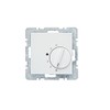 Hager – Plate Series 1/B1/B3/B7 Thermostat with Switch Polar White
