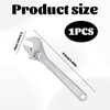 Grosion 4-Inch Small Adjustable Spanner,Mini Adjustable Spanner,Compact Adjustable Wrench,Portable Design,Lightweight