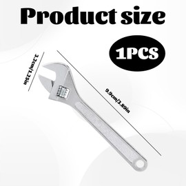 Grosion 4-Inch Small Adjustable Spanner,Mini Adjustable Spanner,Compact Adjustable Wrench,Portable Design,Lightweight and Durable,for Mechanical,Car and Bike Repairs