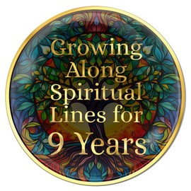 2 Year Tree of Life Medallion Colorful Sobriety Chip Growing Along Spiritual Lines Coin