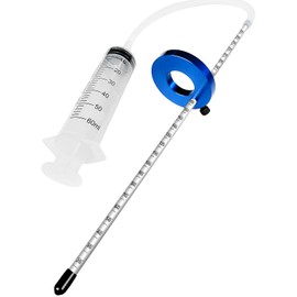 2025 Upgrade Fork Oil Level Tool Accurate 300 mm Markings Fork Oil Level Measurement Gauge Tool 60 ml Syringe with Adjustable Ring Works for Mountain Bike Motorcycle