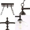 LNC Rustic Kitchen Island Lighting, 3-Light Farmhouse Chandelier for Dining