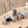 MIVES Mini Salt and Pepper Shakers, 4Pcs Stainless Steel, 5ml