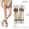 EMOTTOS Women's Ribbed Knit Leg Warmers 1 Pair, Knitted Leg