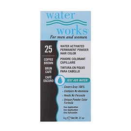 Water Works Hair Color, 25 Coffee Brown 0.21 Oz.
