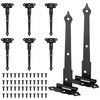 8 PCS T-Strap Hinges, Heavy Duty Gate Hinges, Metal Tee