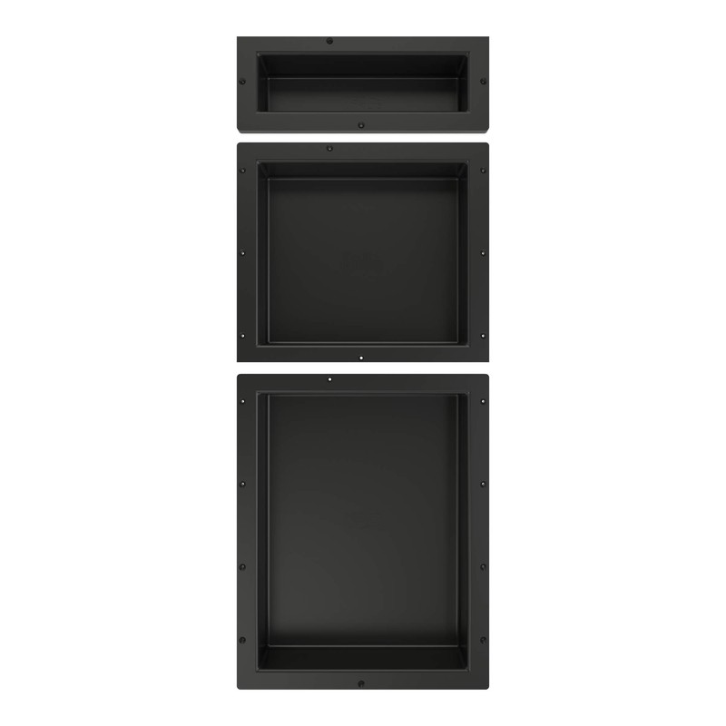 Tile Redi USA RNT166S-14-20 Shower Shelf, 16" x 40", Black