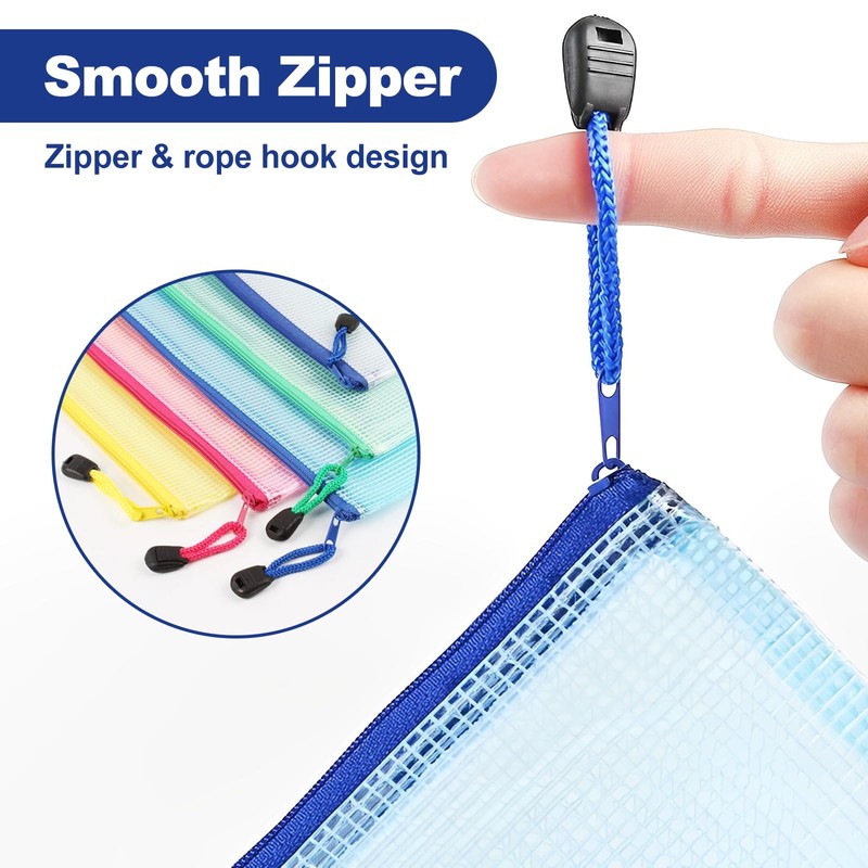 Logei Document Bag with Zip A4 + A5 + A6,