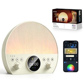NEEWER NF03 Sunrise Alarm Clock Smart Wake Up Light, AI App Control, Timer