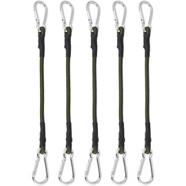 Abaodam 5 Piezas Cordones De Bungee con Ganchos Cuerda Elástica Sujetadora para Equipaje Carpas Y Camping para Remolques Techos Y Caravanas 13.38In