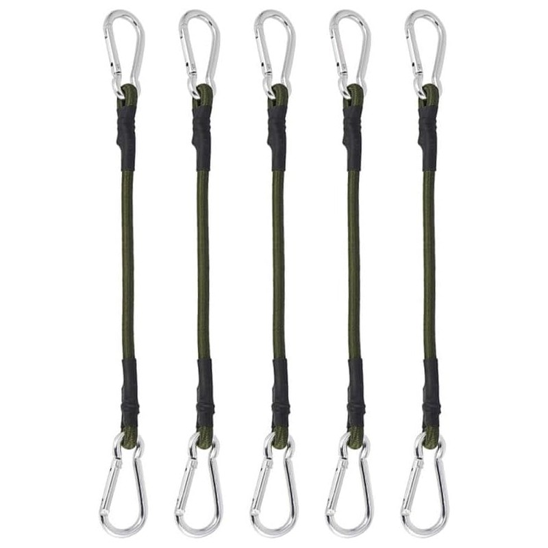 Abaodam 5 Piezas Cordones De Bungee con Ganchos Cuerda Elástica