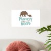 CafePress Mommy Bear 20x12 Wall Decal, Vinyl Wall Peel, Reusable