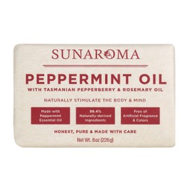 Sunaroma Peppermint Oil W/ Tasmanian Pepperberry and Alpine Rose Soap (8 Ounce)