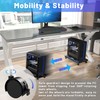 Mobile CPU Stand, CPU Rolling Stand Adjustable Computer Mobile Cart