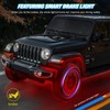 8 Pods RGB LED Rock Lights for Jeeps Trucks Golf