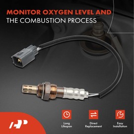 A-Premium Sonda Lambda O2 compatible con Scion XA, XB 2004-2006 y Toyota Echo 2003-2005, L4 1.5L, aguas arriba, Reemplazo# 89465-52190, 8946552190