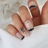 Royal Blue Denim Handmade Nail Tips - Natural / 로얄