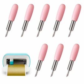 Yowfond Pack of 8 Replacement Blades for Cutting Plotter, Precise Cutting Blades with 30 Degree Fine Tip, Ideal for Paper, Vinyl, Fabrics and Film, Compatible with Cricut Joy
