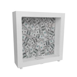 Dollar Frame Wooden Money Box for Banknotes and Coins Piggy Bank for Money Saving Money Box Unusual