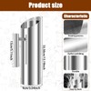 Smooth Silver Stainless Steel Water Pitcher with Ice Guard, Polished