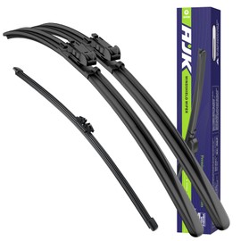 AJK Wiper Blades for Ford Bronco 2021 2022 2023 2024, 3 Piece All Weather OEM Quality Automotive Replacement Windshield Wiper Blades for My Car