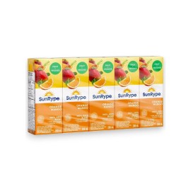 SunRype Fruit & Veggies Orange Mango Juice Boxes, Perfect For On-The-Go, 5x200ml