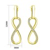Philip Jones Gold Plated Infinity Drop Earrings Created with Zircondia®