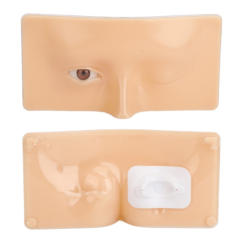 Eye Makeup Practice Board Open Close Eyes Reusable Silicone Mannequin