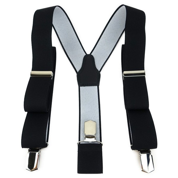 TigerTie Unisex Braces in Y-Shape with 3 Extra Strong Clips