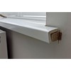 White UPVC Window Board/Cill Short End Cap Pair (Pair of