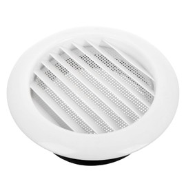 DOITOOL Round Vent Cover Louvered Design for Improved Airflow Bathroom Exhaust Vent Cover Built Fly Screen Ceiling Wall Installation for Home Office Kitchen and More