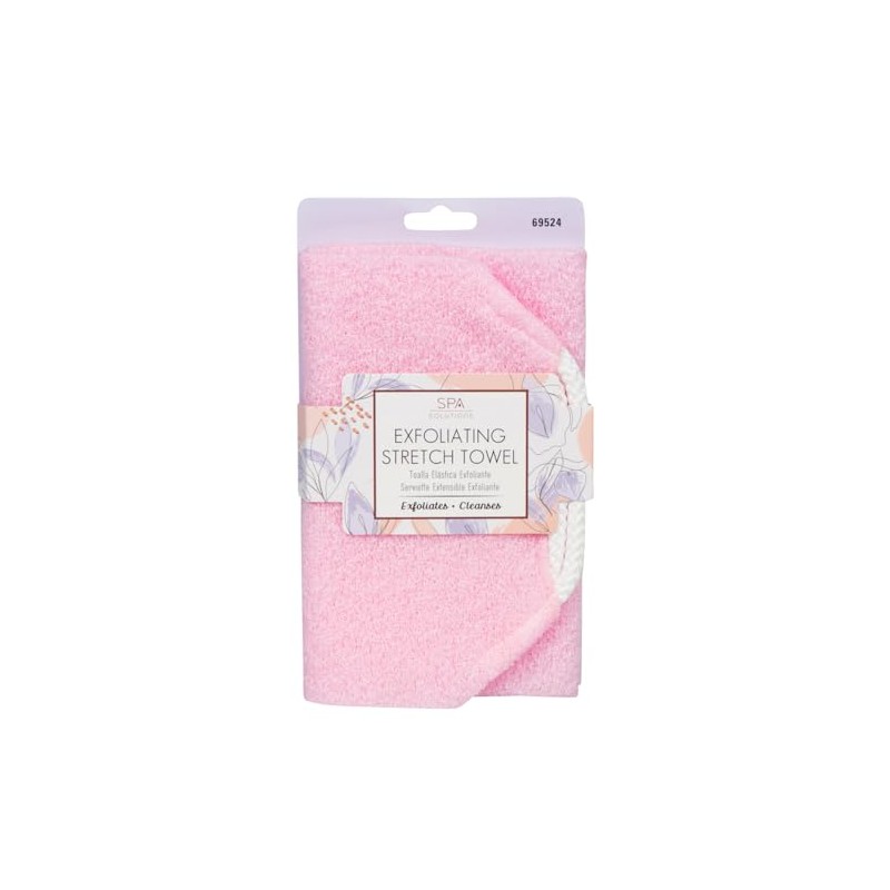 CALA - toalla elástica de baño exfoliante (color rosa)