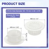 PATIKIL Round Air Vent 2.3" (59mm), 2 Pcs Adjustable ABS