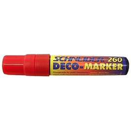 Schneider Novus 126002 260 Deco Marker 4 + 7 + 15 mm Red