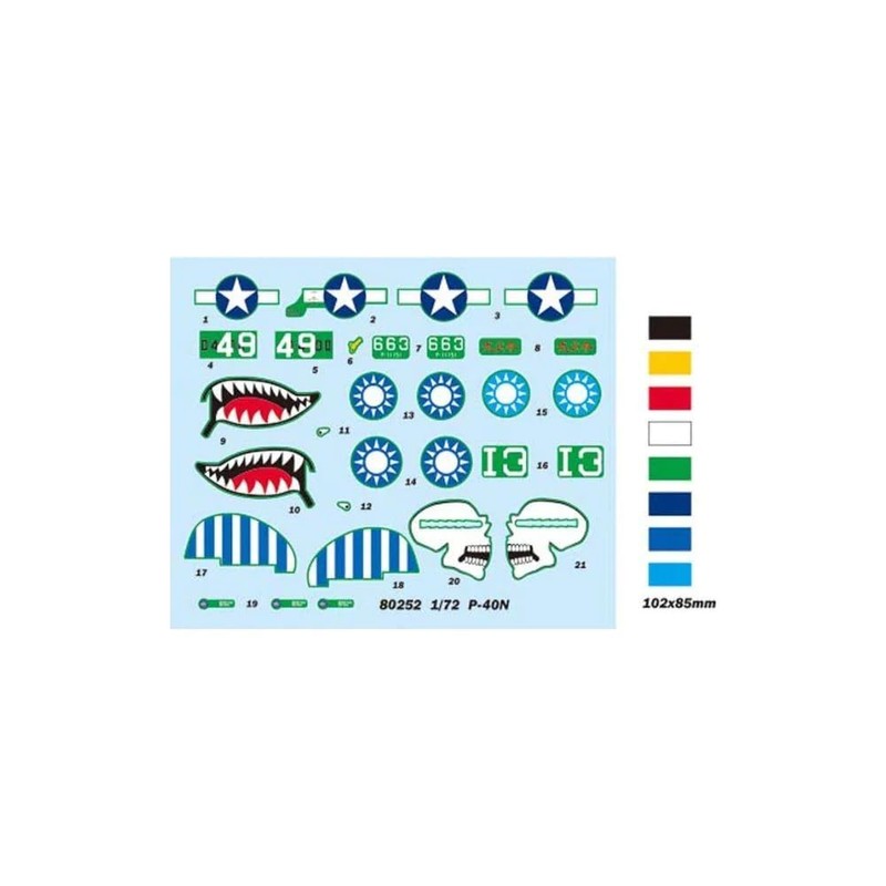 Hobbyboss 1:72 Scale P-40N Warhawk Diecast Model Kit