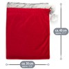 com-four® 2x premium Christmas sack - red gift sack to