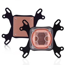 Universal CPU Cooler Radiator for Intel 775/1150 / 1155,1366 AM2 / AM3 / AM3 +, PC Waterblock CPU Water Block G1 / 4 Thread, 50x50mm Copper Base, incl. Mounting Screws