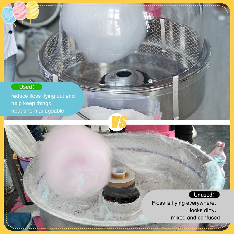 Juexica 2 Sets Cotton Candy Mesh and Clip Stabilizer Kit